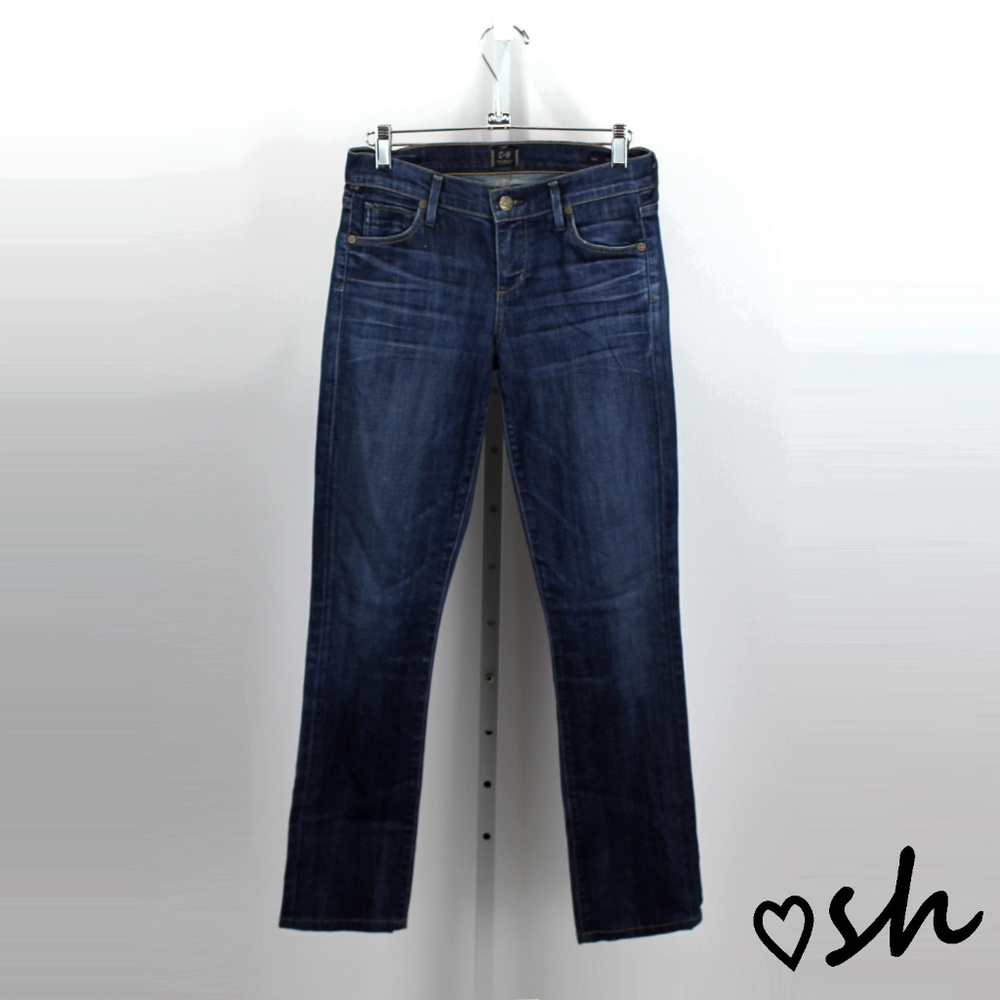 COH Ava Low Rise Straight Leg Dark Wash Jeans - 25